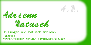 adrienn matusch business card